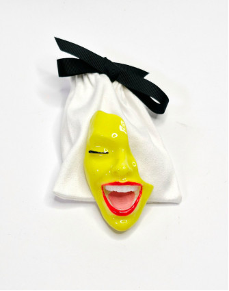 Брошка SMILE CRAZY YELLOW