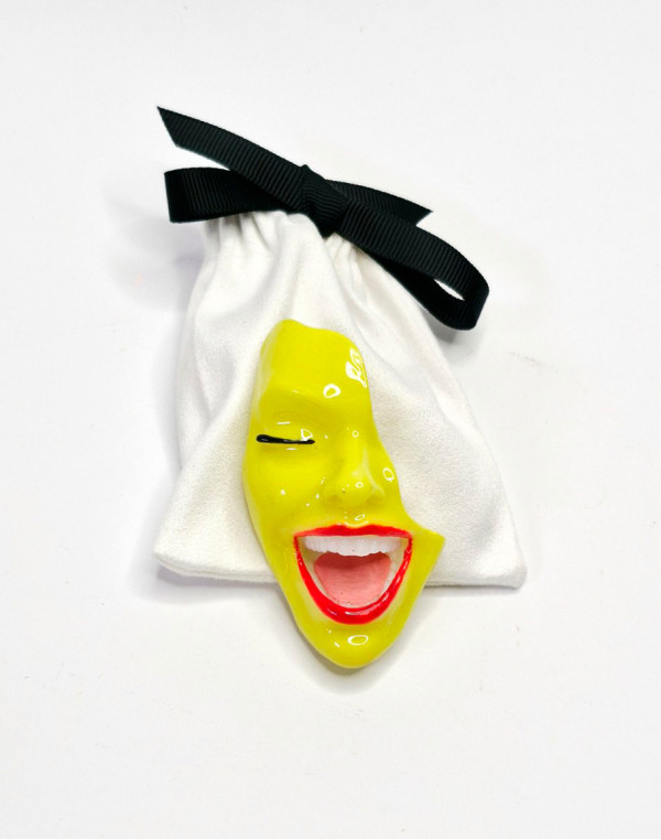 Брошка SMILE CRAZY YELLOW