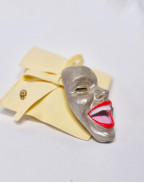 Брошка SMILE DIAMOND GOLD