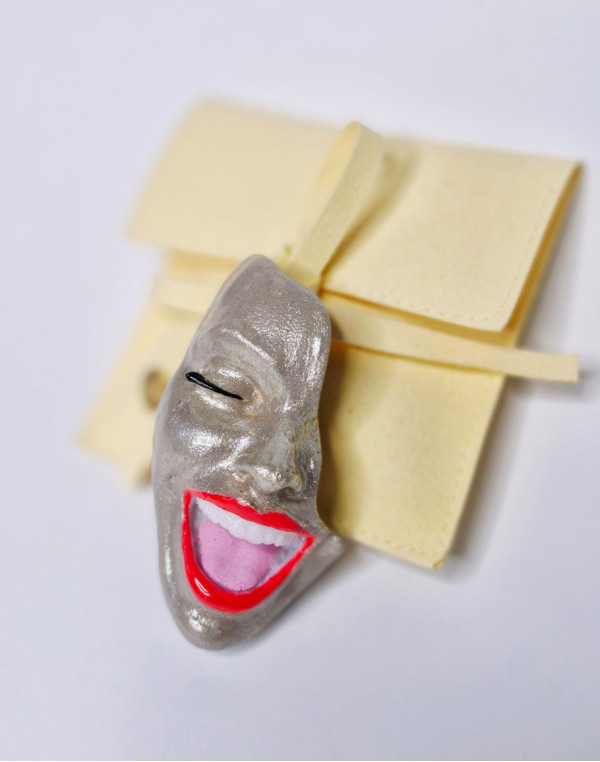Брошка SMILE DIAMOND GOLD