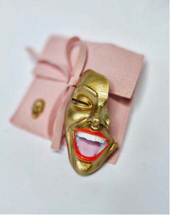 Брошка SMILE GOLDEN DIVA