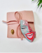 Брошка SMILE PINK MINT