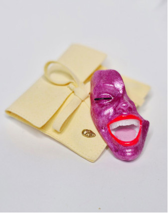 Брошка SMILE PURPLE REIGN