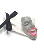 Брошка SMILE SILVER BROCADE