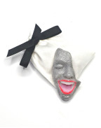 Брошка SMILE SILVER BROCADE