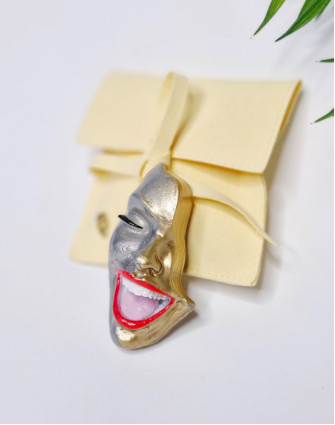 Брошка SMILE SILVER GOLD