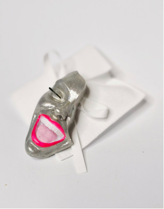 Брошка SMILE WHITE GOLD
