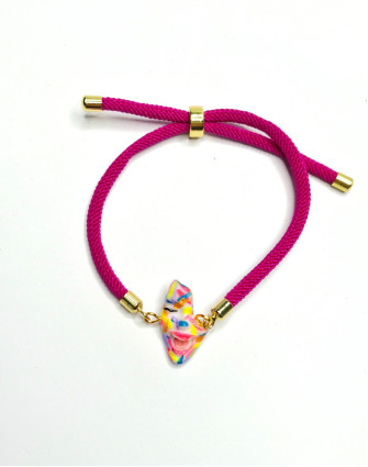 Гривна SMILE SUMMER SCRATCHES FUCSHIA