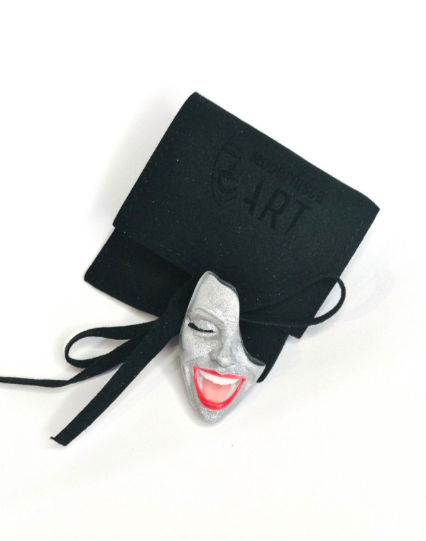 Мини брошка SILVER VEIL