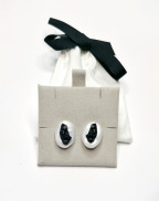 Обеци SMILE BLACK PEARL