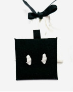Обеци SMILE CLASSY WHITE