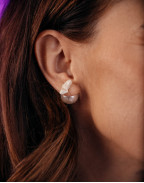 Обеци SMILE CLASSY WHITE