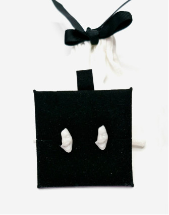 Обеци SMILE CLASSY WHITE