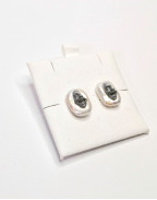 Обеци SMILE SILVER PEARL