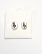 Обеци SMILE SILVER PEARL