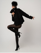 Късо палто BOXY BLACK