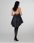 Ленена рокля BLACK GLITTER