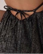 Ленена рокля BLACK GLITTER