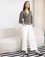 Блуза с V-образно деколте TANITA MOSS