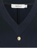 Блуза с V-образно деколте TANITA NAVY