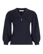 Блуза с V-образно деколте TANITA NAVY