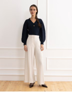 Блуза с V-образно деколте TANITA NAVY