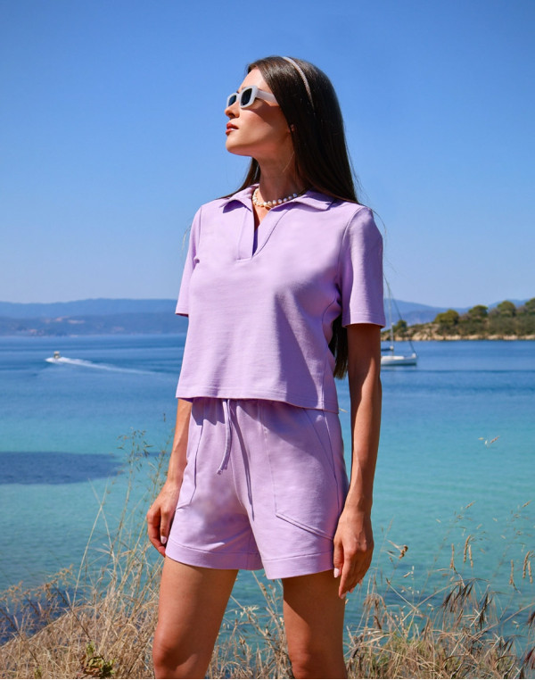 Дамски къси панталони PAOLA LAVENDER