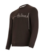 Мъжка блуза с дълъг ръкав TANIS CHOCOLATE