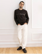 Мъжка блуза с дълъг ръкав TANIS CHOCOLATE