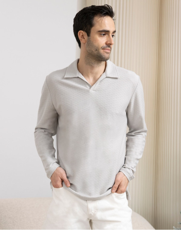 Мъжка поло риза MAXIM ICE GREY