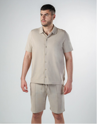 Мъжка риза SIMOM BEIGE