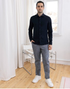 Мъжка трикотажна риза STEVEN NAVY