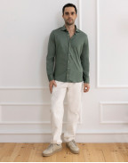 Мъжка трикотажна риза STEVEN OLIVE