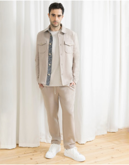 Мъжки спортно-елегантен панталон PAN BEIGE