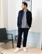 Мъжки спортно-елегантен панталон PAN NAVY