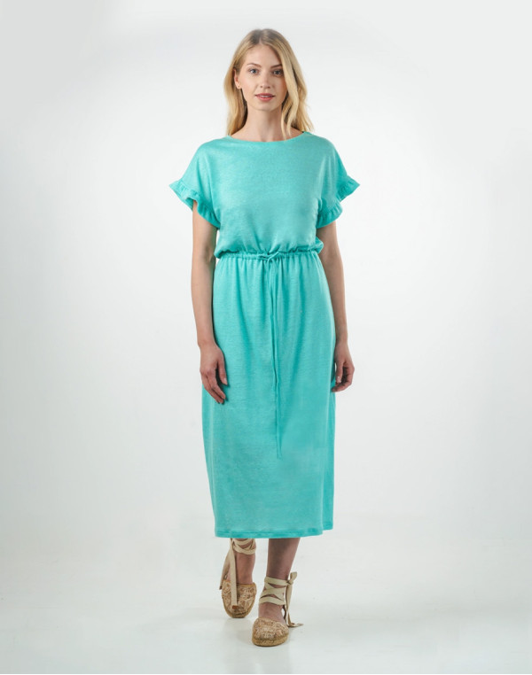 Рокля DINNA LINEN LAGUNA