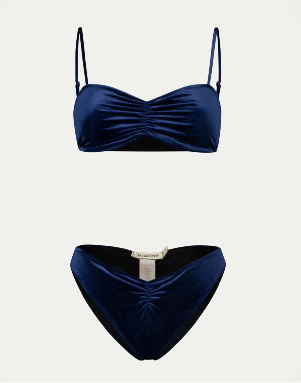 Половинки бански CHIARA VELVET NAVY BLUE
