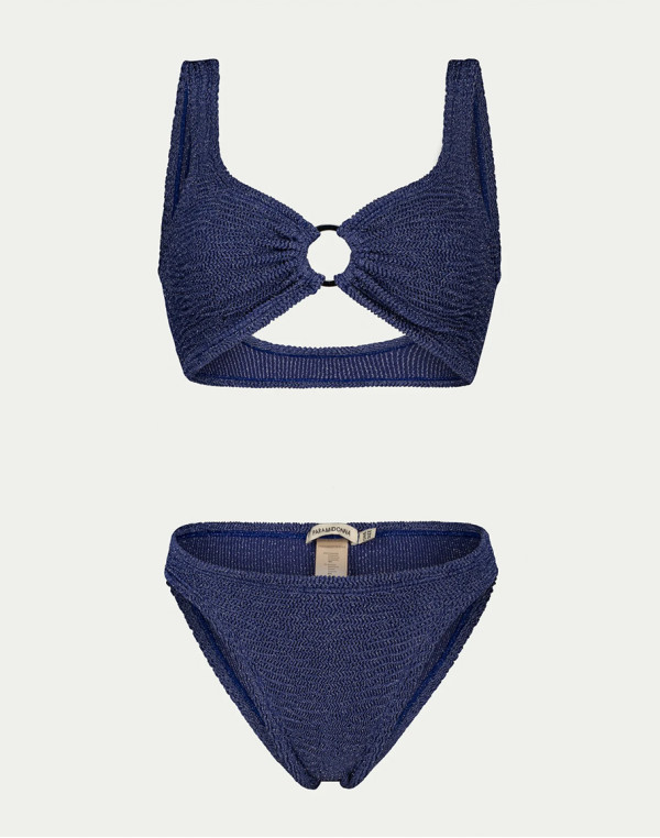 Половинки бански IRINA NAVY LUREX
