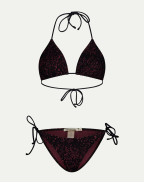 Половинки бански KELLY BLACK AND BURGUNDY