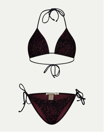 Половинки бански KELLY BLACK AND BURGUNDY