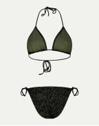 Половинки бански KELLY BLACK AND GREEN