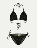 Половинки бански KELLY BLACK AND GREEN