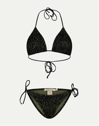Половинки бански KELLY BLACK AND GREEN
