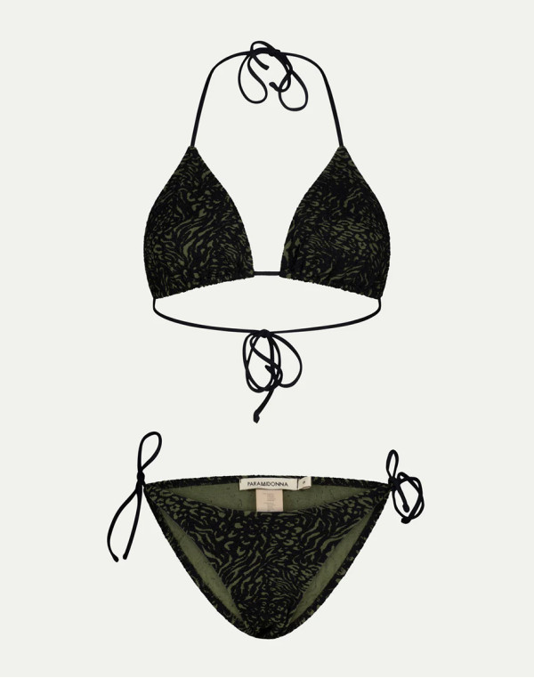 Половинки бански KELLY BLACK AND GREEN