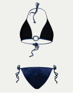 Половинки бански KELLY VELVET NAVY BLUE