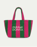 Средна чанта на райета EMERALD FUCHSIA