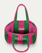Средна чанта на райета EMERALD FUCHSIA