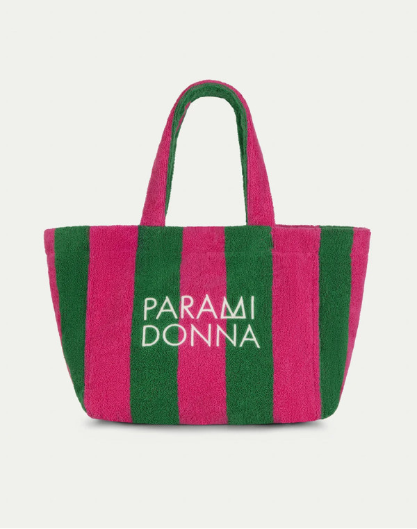 Средна чанта на райета EMERALD FUCHSIA