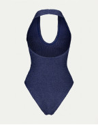 Цял бански JULIA NAVY LUREX