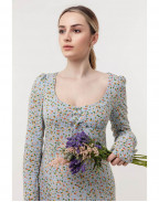 Лятна рокля с флорален принт